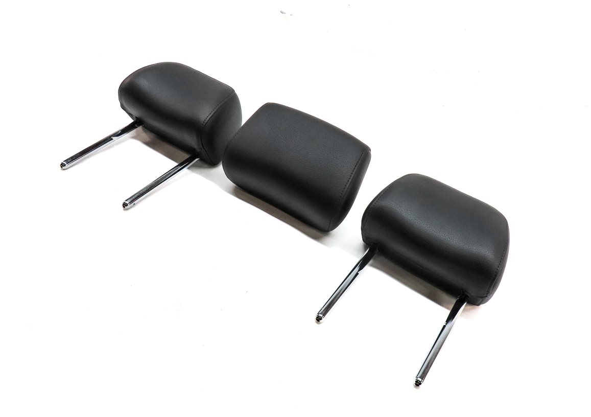 Thumbnail 3: 13-16 A4 S4 12-18 A6 S6 C7 B8 REAR LEFT RIGHT CENTER SEAT HEADREST SET/3 (Black)