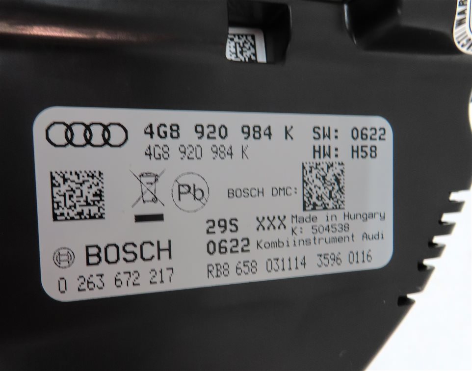 Thumbnail 21: 2015 AUDI A6 (C7) 2.0L (CAED) SPEEDOMETER ECM BCM IMMOBILIZER MODULE KEY SET/8