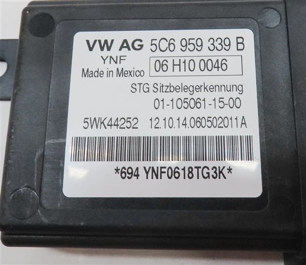 Thumbnail 4: 2015 AUDI A6 (C7) FRONT RIGHT PASSENGER SEAT OCCUPANCY DETECTION SENSOR MODULE
