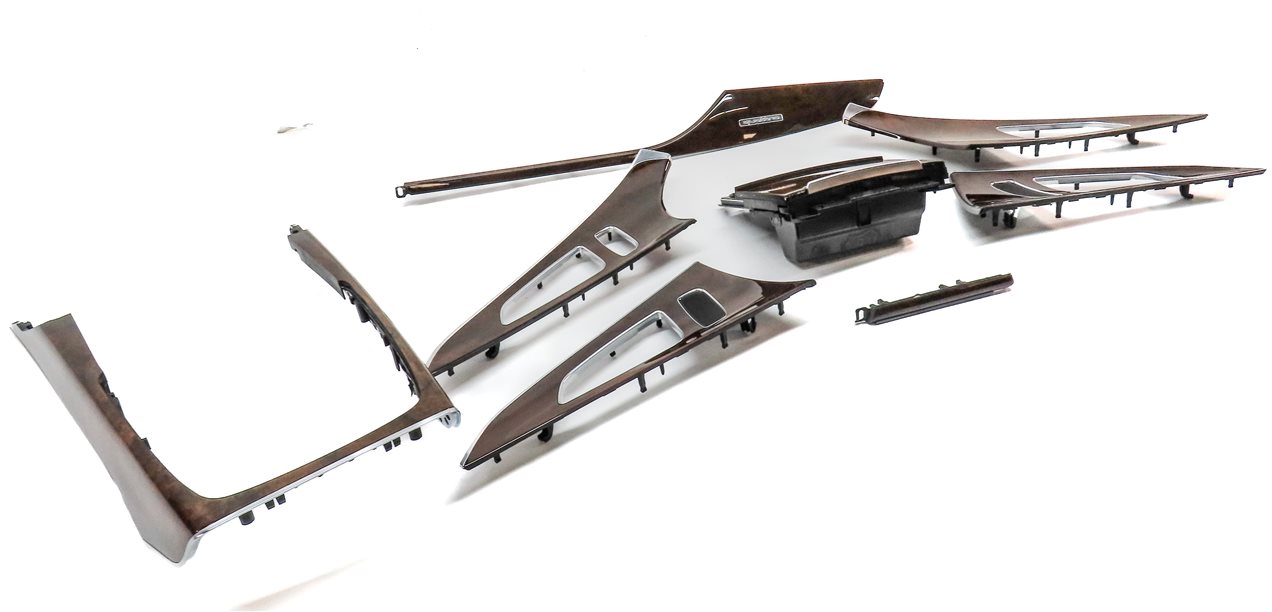 Thumbnail 3: 2015 AUDI A6 (C7) INTERIOR DASH CENTER CONSOLE DOOR TRIM SET/8 (Walnut)