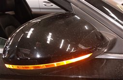 Thumbnail 2: AUDI 14-18 A6 (17 S6) RIGHT DOOR MIRROR PFOLD HEATED MEMORY AUTODIM (Black)
