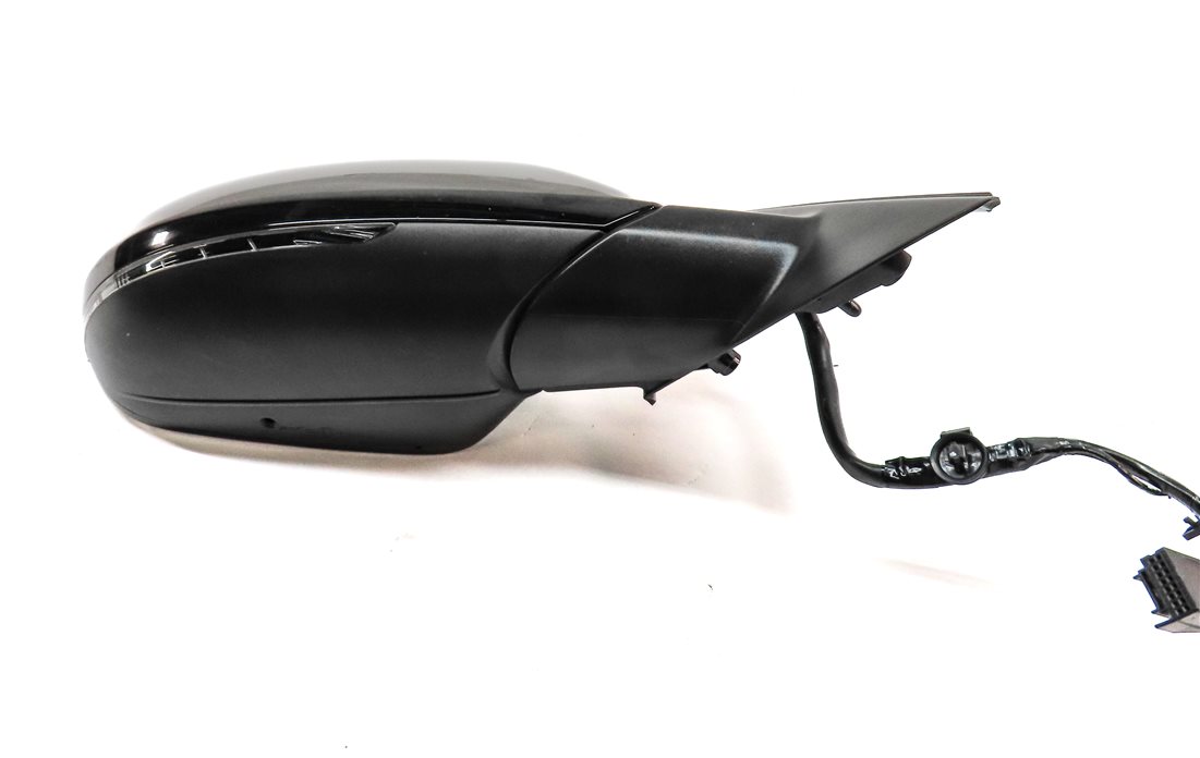 Thumbnail 7: AUDI 14-18 A6 (17 S6) RIGHT DOOR MIRROR PFOLD HEATED MEMORY AUTODIM (Black)