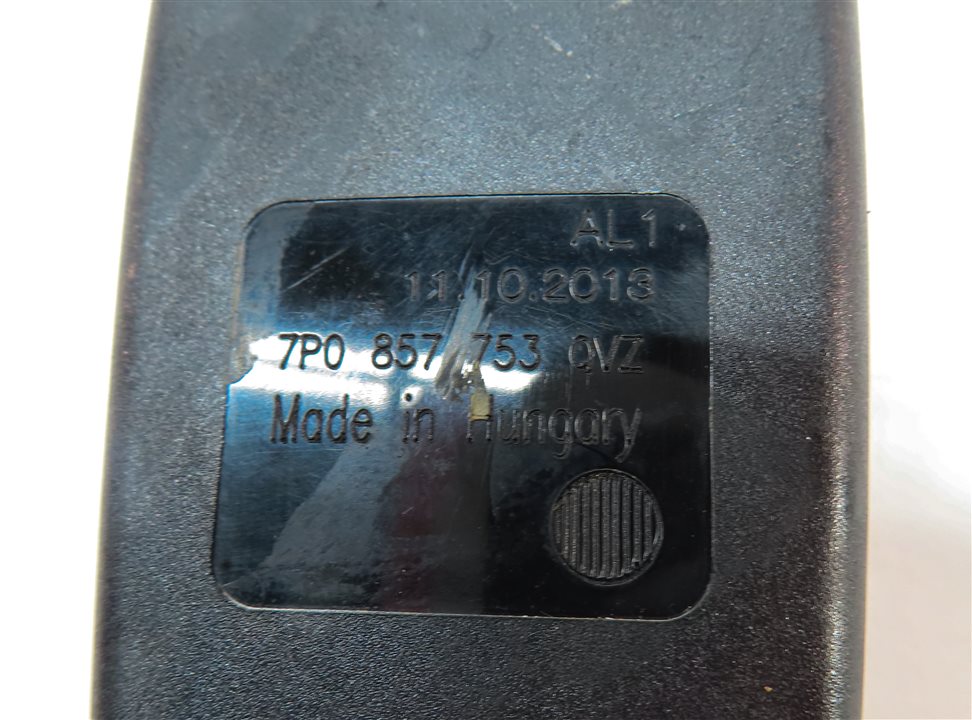Thumbnail 5: 14 PORSCHE CAYENNE 958 REAR LEFT CENTER RIGHT SEAT SEATBELT BUCKLE RECEIVER SET