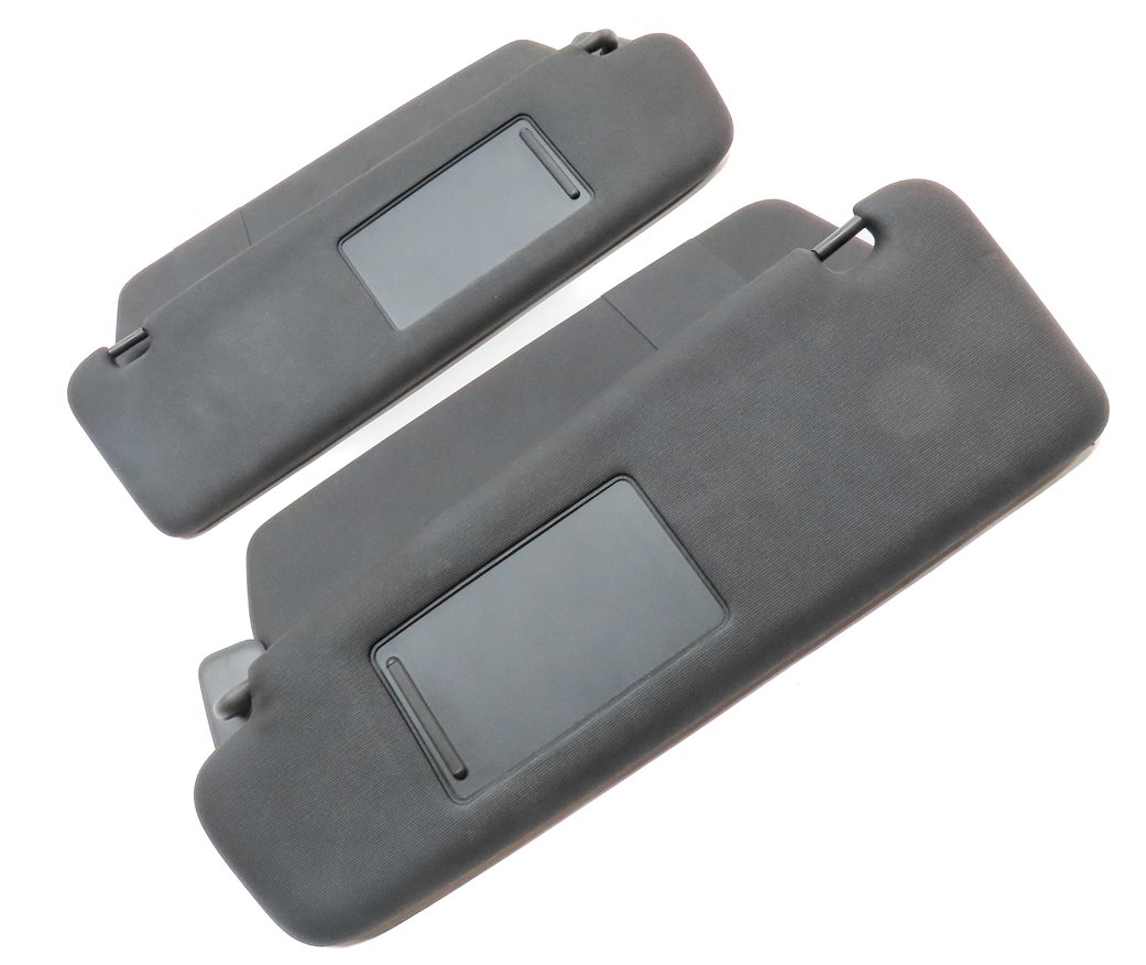 Thumbnail 3: 2011-2014 PORSCHE CAYENNE (958) FRONT LEFT & RIGHT SUNVISOR SHADE SET 2 (Black)