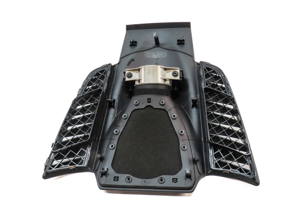 Thumbnail 5: 2014 PORSCHE CAYENNE (958) FRONT CENTER DASH CLOCK w/ SPEAKER GRILLE (BLACK)