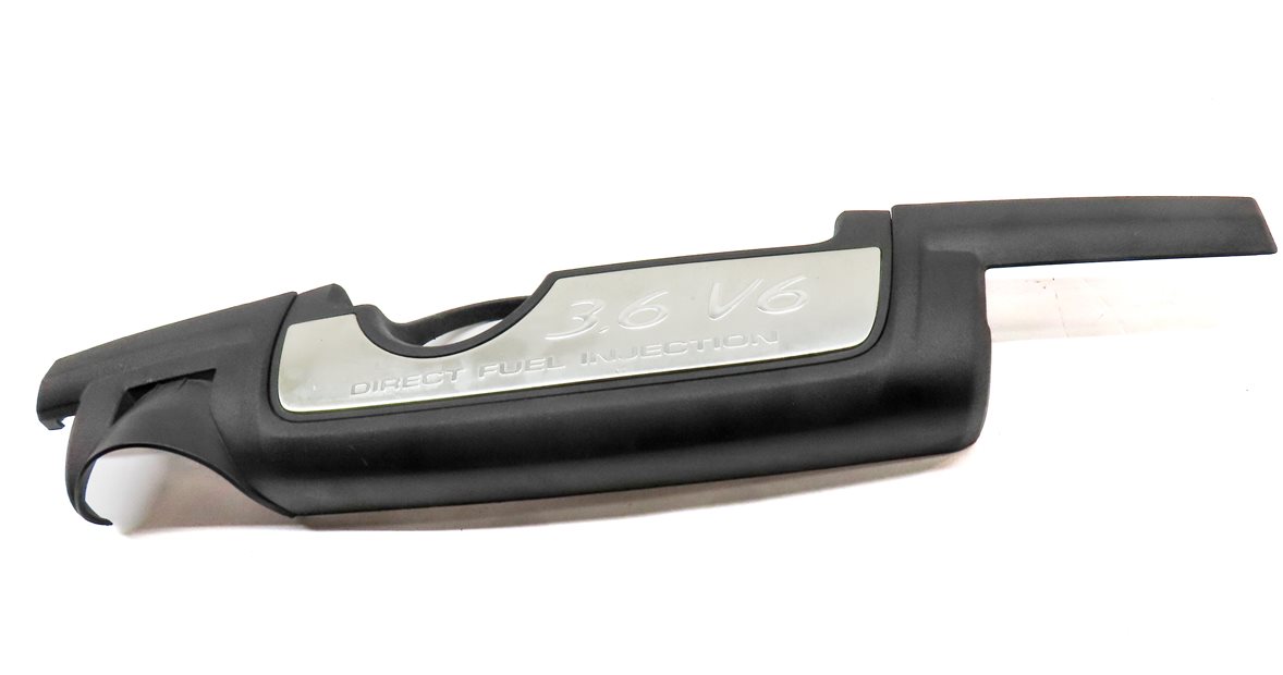 Thumbnail 2: 2014 PORSCHE CAYENNE (958) 3.6L VR6 ENGINE FRONT COVER TRIM (BLACK / SILVER)