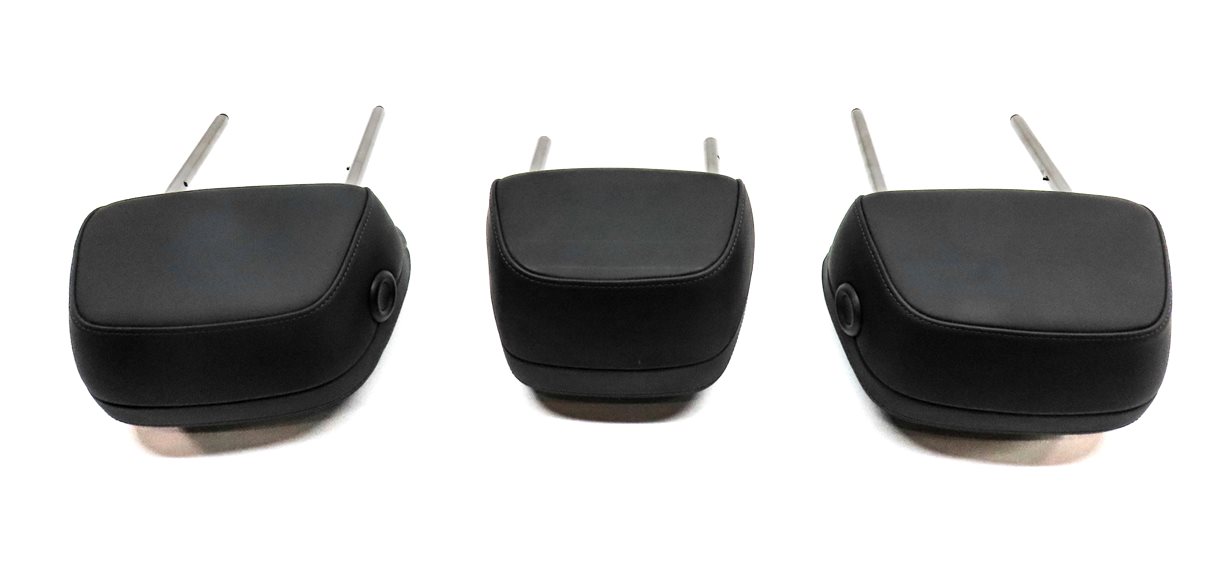 Thumbnail 5: 11-18 PORSCHE CAYENNE (858) REAR LEFT CENTER RIGHT SEAT HEADREST SET/3 (Black)