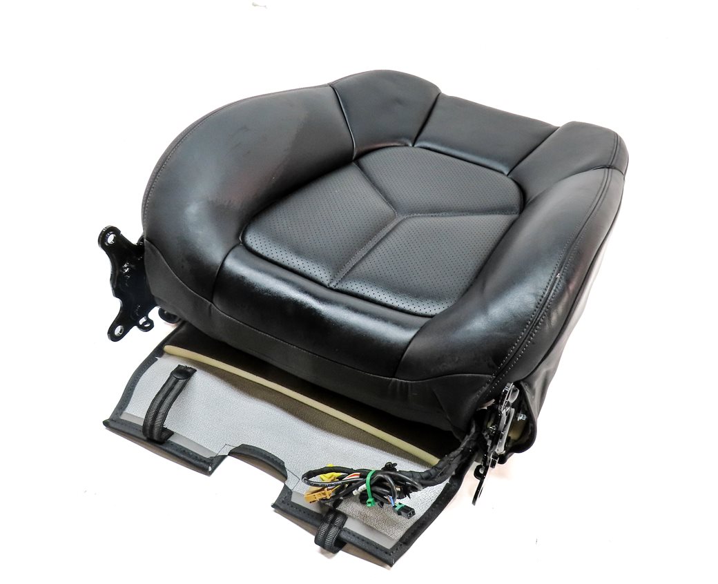 14 PORSCHE CAYENNE 958 FRONTLEFT DRIVER UPPER MEMORY HEATED SEAT CUSHION (Black)