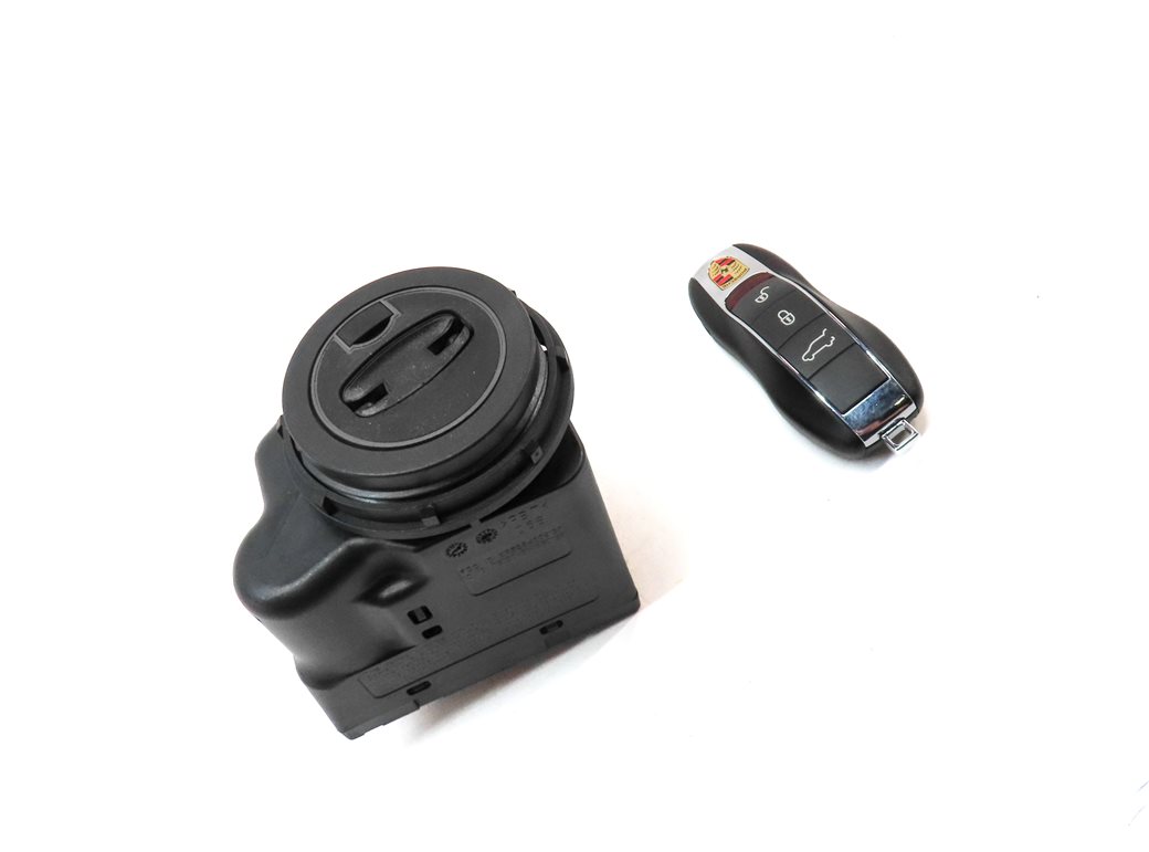Thumbnail 3: 2011-2018 PORSCHE CAYENNE 958 IGNITION STARTER CYLINDER SWITCH w/KEY FOB