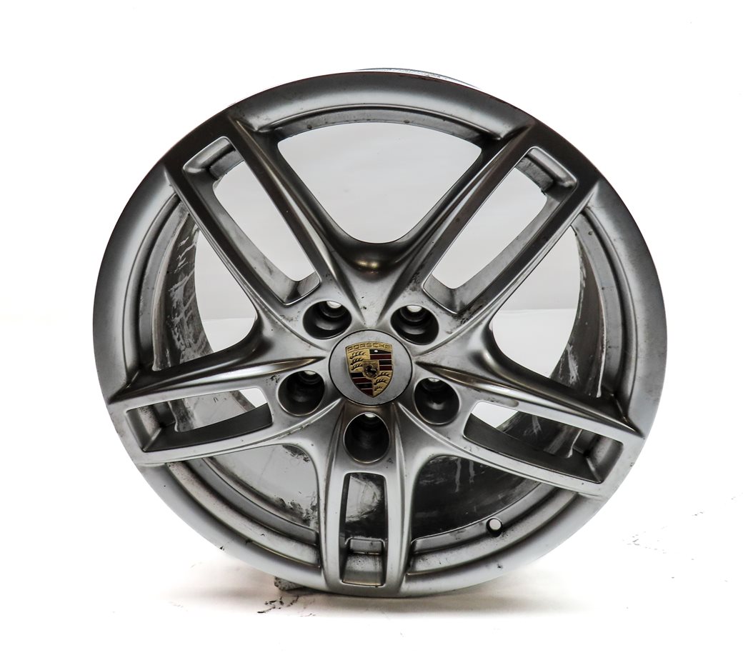 Thumbnail 5: 11-18 PORSCHE CAYENNE (958) 19x8.5 ALUMINUM ALLOY 5 DOUBLE SPOKE WHEEL RIM SET