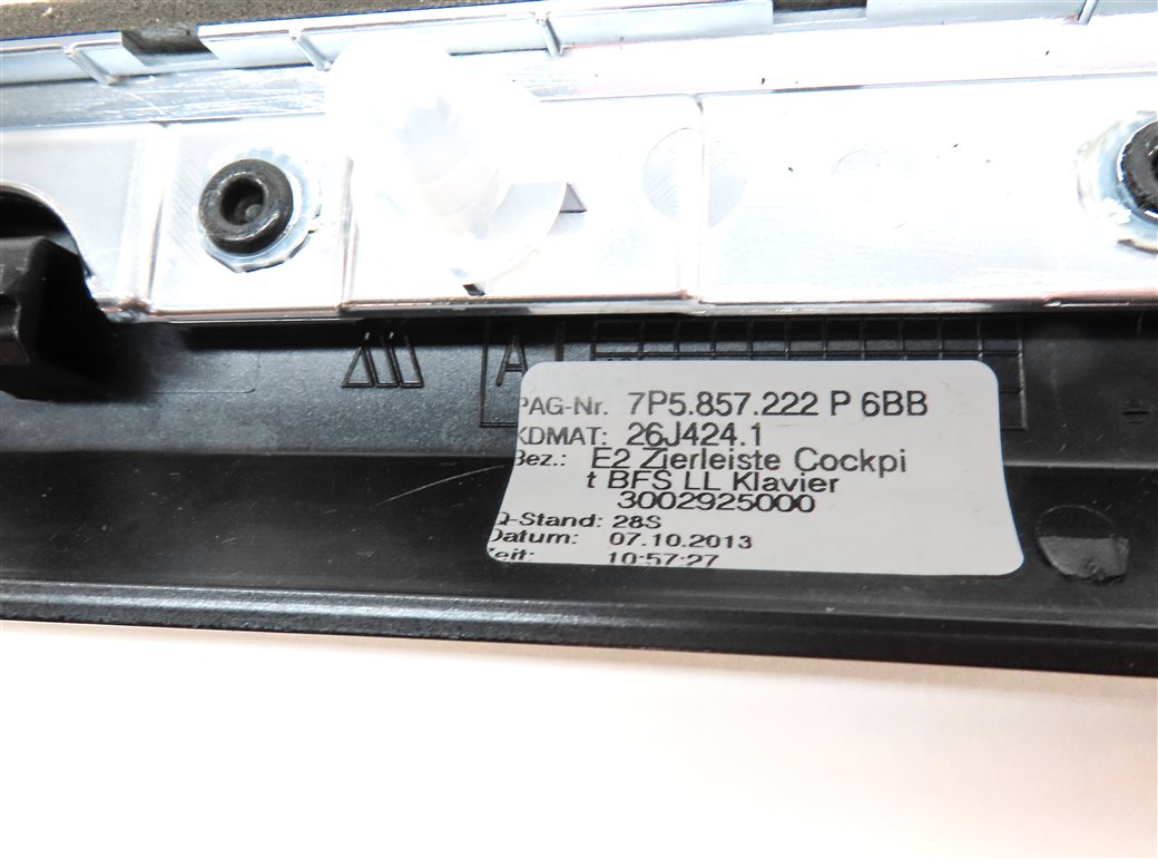 Thumbnail 18: 14 PORSCHE CAYENNE (958) INTERIOR DASH FRONT/REAR DOOR TRIM SET/7 (Piano Black)