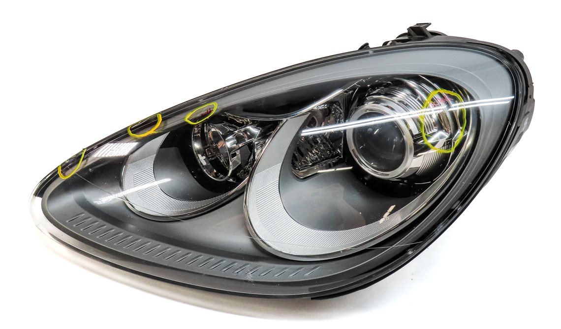 Thumbnail 5: 2011-2014 PORSCHE CAYENNE (958) LEFT FRONT DRIVER HID XENON HEADLIGHT LIGHT LAMP