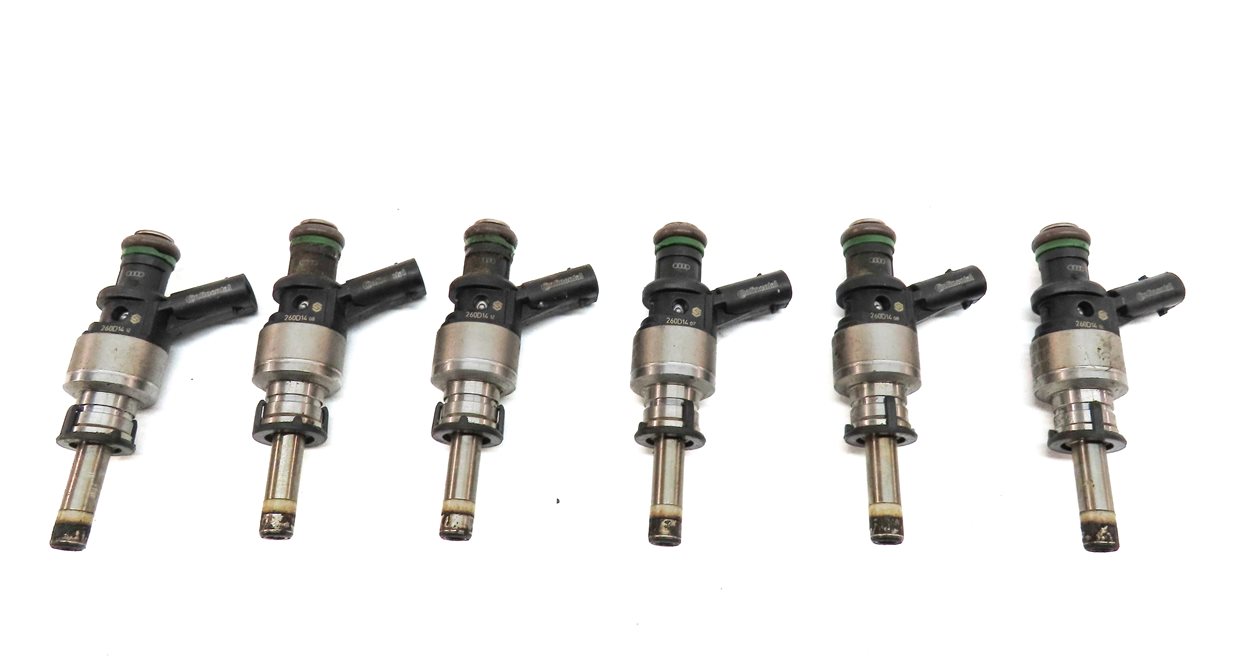 Thumbnail 5: 2011-2015 AUDI A6 A7 A8 Q5 Q7 S4 S5 (C7 D4 4L B8 8R 8T) 3.0L FUEL INJECTOR SET 6