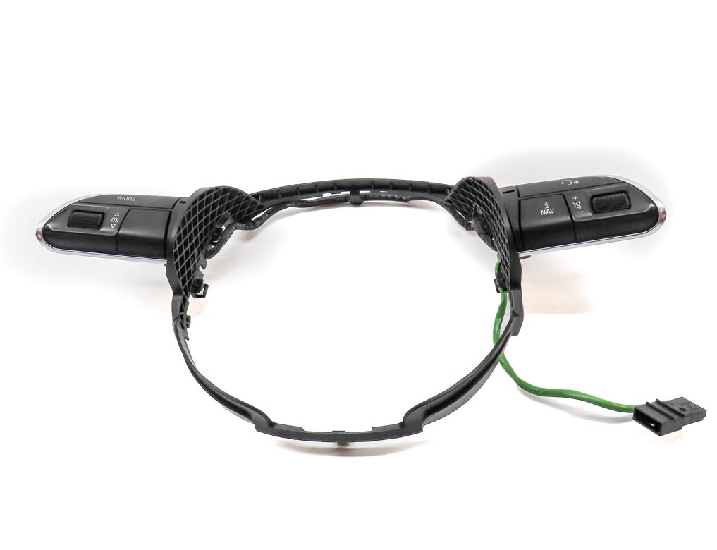 Thumbnail 2: 15 AUDI Q7 (4L) STEERING WHEEL MEDIA PHONE NAVI FUNCTION CONTROL SELECT SWITCH