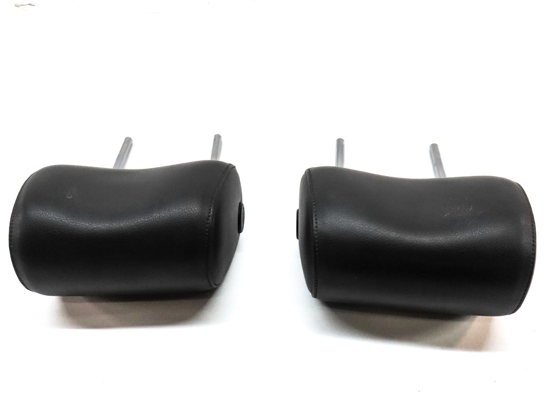 Thumbnail 4: 08-15 AUDI A3 A6 Q7 S6 (8P C7 4L) FRONT LEFT & RIGHT SEAT HEADREST SET-2 (Black)
