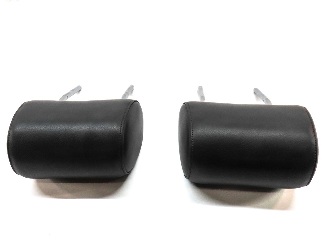 Thumbnail 5: 08-15 AUDI A3 A6 Q7 S6 (8P C7 4L) FRONT LEFT & RIGHT SEAT HEADREST SET-2 (Black)