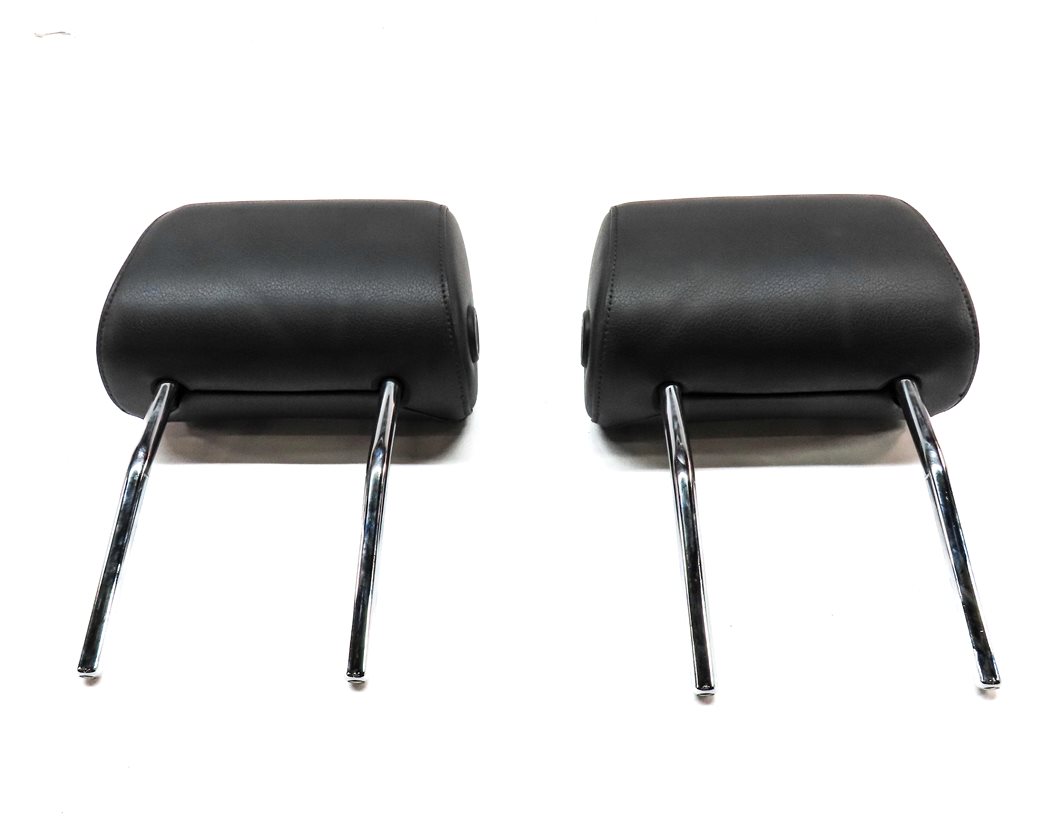 Thumbnail 6: 08-15 AUDI A3 A6 Q7 S6 (8P C7 4L) FRONT LEFT & RIGHT SEAT HEADREST SET-2 (Black)