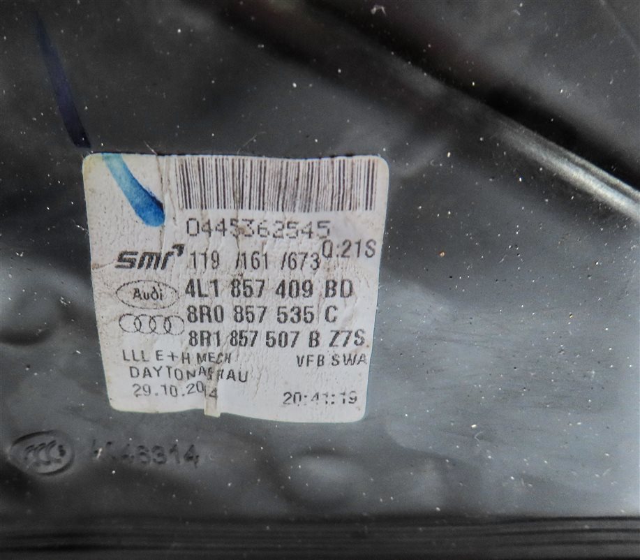 Thumbnail 9: 13-15 AUDI Q7 (4L) FRONT LEFT DRIVER HEATED BLIND SPOT DOOR MIRROR (Gray)