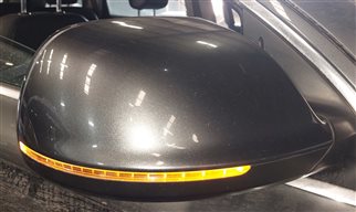 Thumbnail 2: 13-15 AUDI Q7 (4L) FRONT RIGHT PASSENGER HEATED BLIND SPOT DOOR MIRROR (Gray)