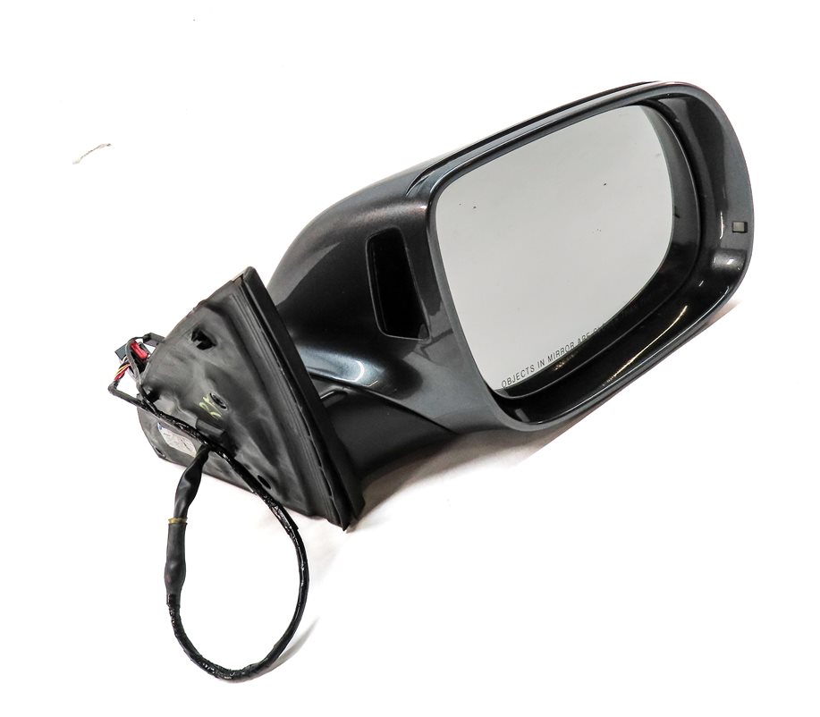 Thumbnail 4: 13-15 AUDI Q7 (4L) FRONT RIGHT PASSENGER HEATED BLIND SPOT DOOR MIRROR (Gray)