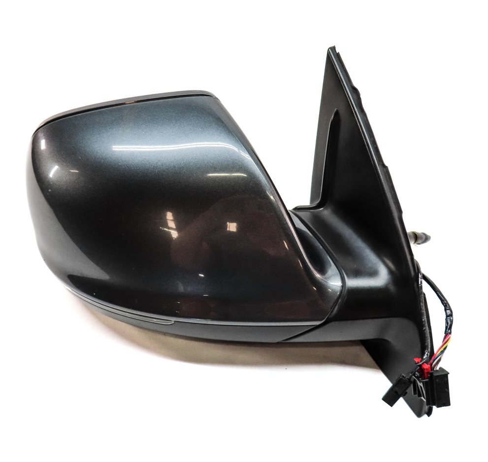 Thumbnail 6: 13-15 AUDI Q7 (4L) FRONT RIGHT PASSENGER HEATED BLIND SPOT DOOR MIRROR (Gray)