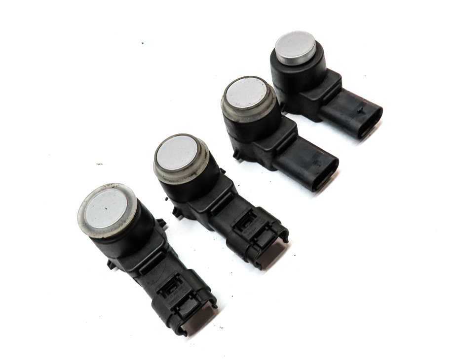 Thumbnail 3: 10 MERCEDES S400 W221 REAR PARK ASSIST PDC DISTANCE CONTROL SENSOR SET/4(Silver)