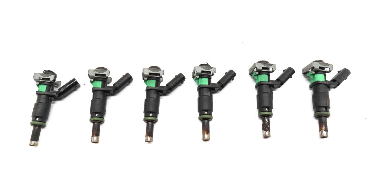 Thumbnail 4: 10-13 MERCEDES C300 C350 E350 GLK S400 (W204 W211 W221 X204) FUEL INJECTOR SET 6