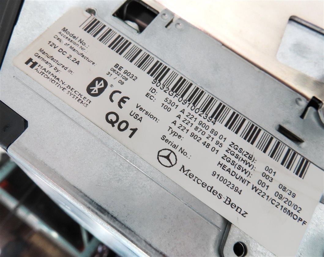 Thumbnail 8: 2010 MERCEDES BENZ S-CLASS (W221) RADIO COMMAND CD SD DVD PLAYER STEREO RECEIVER