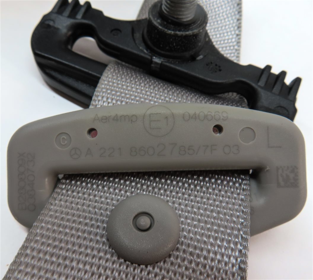 Thumbnail 5: 2010 MERCEDES S400 (W221) REAR LEFT SEAT SEATBELT BELT RETRACTOR (Gray)