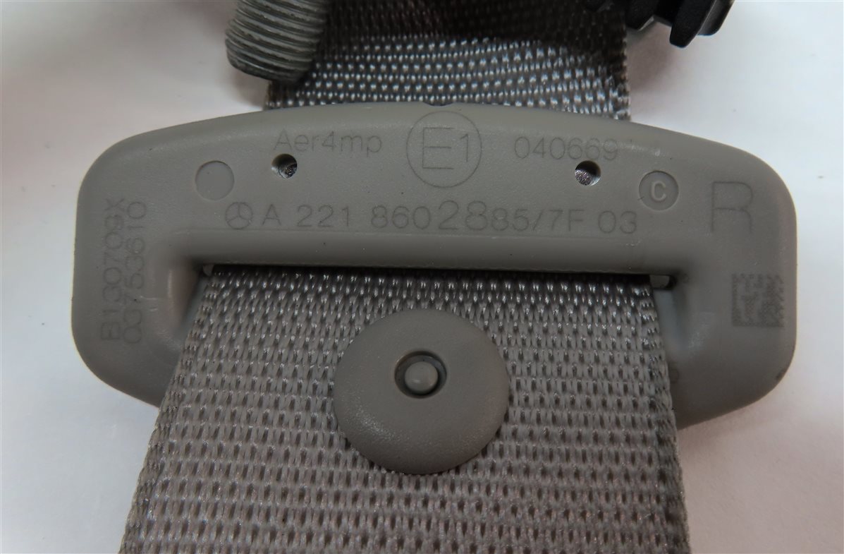 Thumbnail 5: 2010 MERCEDES S400 (W221) REAR RIGHT SEAT SEATBELT BELT RETRACTOR (Gray)