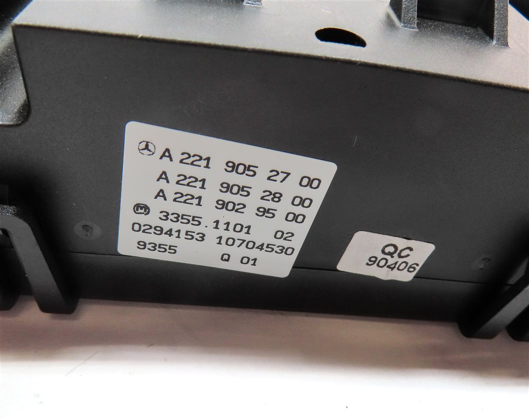 Thumbnail 7: 07-11 MERCEDES S-CLASS (W221) FRONT HEATER A/C TEMPERATURE CLIMATE CONTROL PANEL