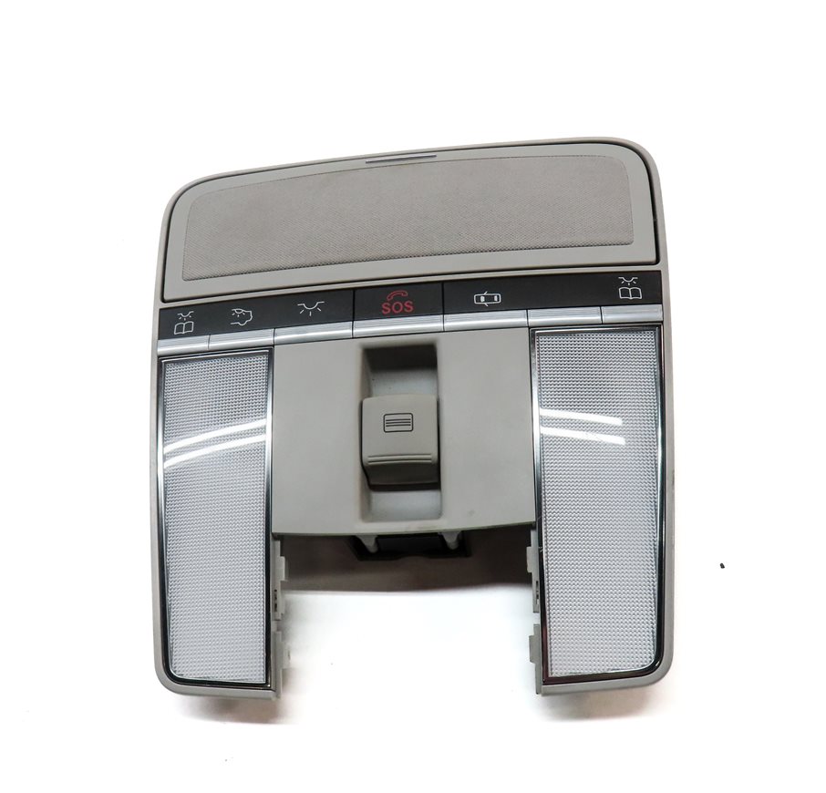 Thumbnail 2: 10 MERCEDES S400 W221 FRONT INTERIOR OVERHEAD DOME LIGHT LAMP w/ SUNROOF SWITCH