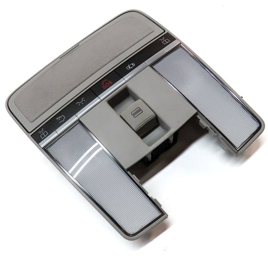 Thumbnail 3: 10 MERCEDES S400 W221 FRONT INTERIOR OVERHEAD DOME LIGHT LAMP w/ SUNROOF SWITCH