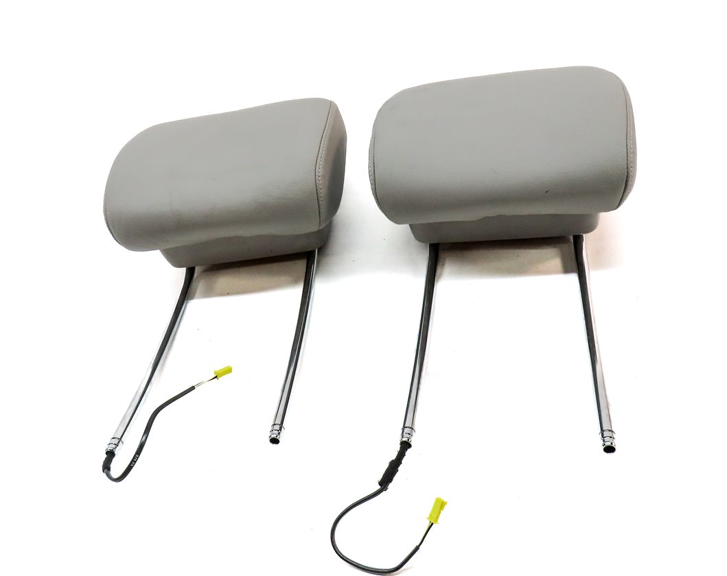 Thumbnail 2: 10-13 MERCEDES S CLASS W221 FRONT LEFT & RIGHT HEADREST HEAD REST SET (Gray)