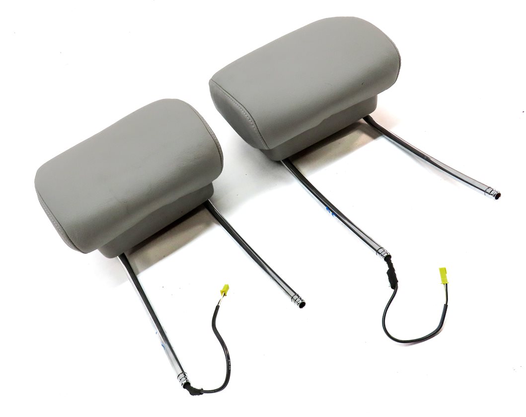 Thumbnail 3: 10-13 MERCEDES S CLASS W221 FRONT LEFT & RIGHT HEADREST HEAD REST SET (Gray)