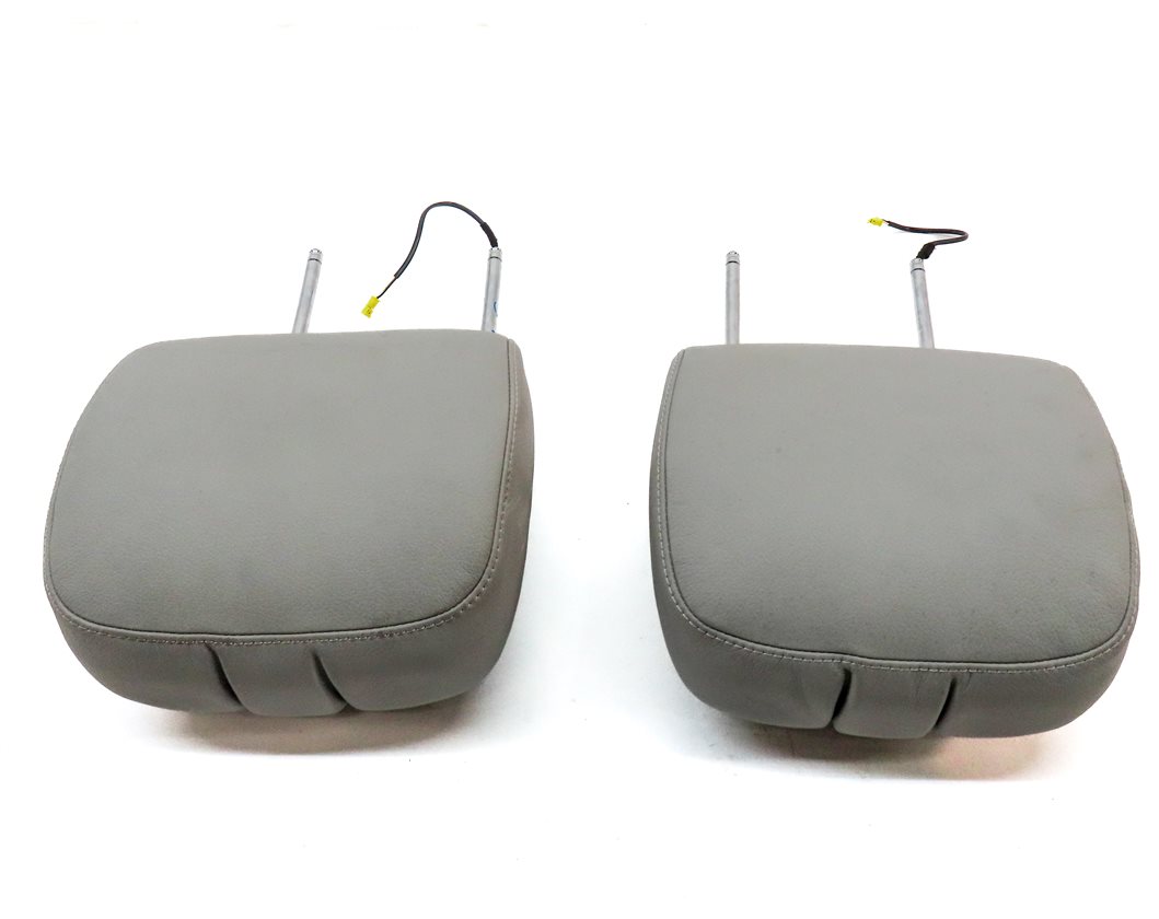 Thumbnail 4: 10-13 MERCEDES S CLASS W221 FRONT LEFT & RIGHT HEADREST HEAD REST SET (Gray)