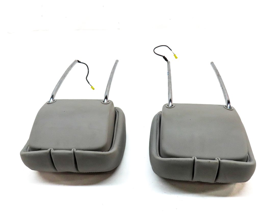 Thumbnail 5: 10-13 MERCEDES S CLASS W221 FRONT LEFT & RIGHT HEADREST HEAD REST SET (Gray)