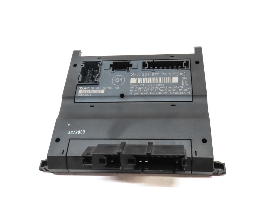 Thumbnail 2: 2010 MERCEDES S400 (W221) FRONT RIGHT PASSENGER SEAT CONTOUR CONTROL MODULE