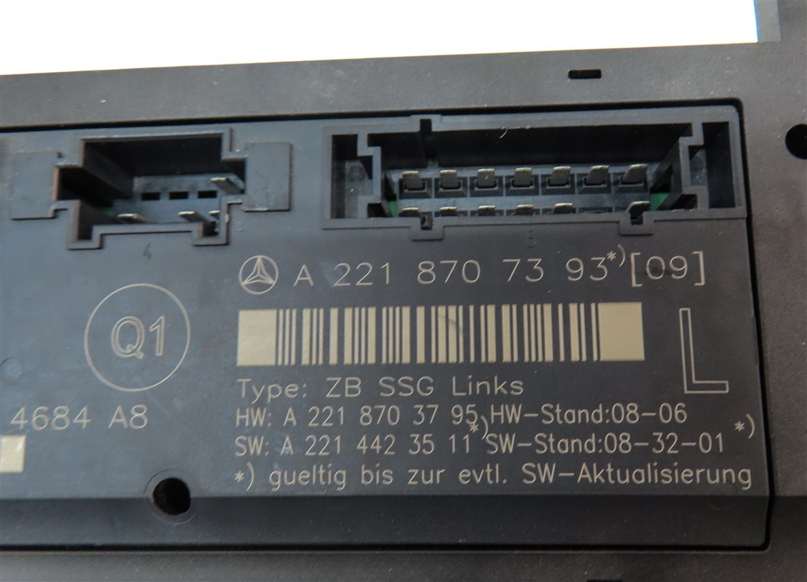 Thumbnail 4: 2010 MERCEDES S400 (W221) FRONT LEFT DRIVER SEAT CONTOUR CONTROL MODULE