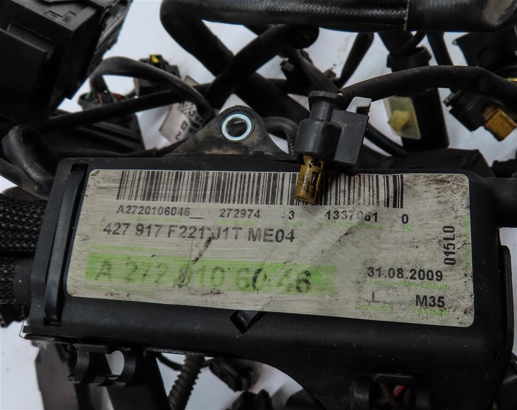 Thumbnail 10: 10 MERCEDES S400 (W221) 3.5L HYBRID (M272) ENGINE MOTOR WIRE WIRING HARNESS LOOM