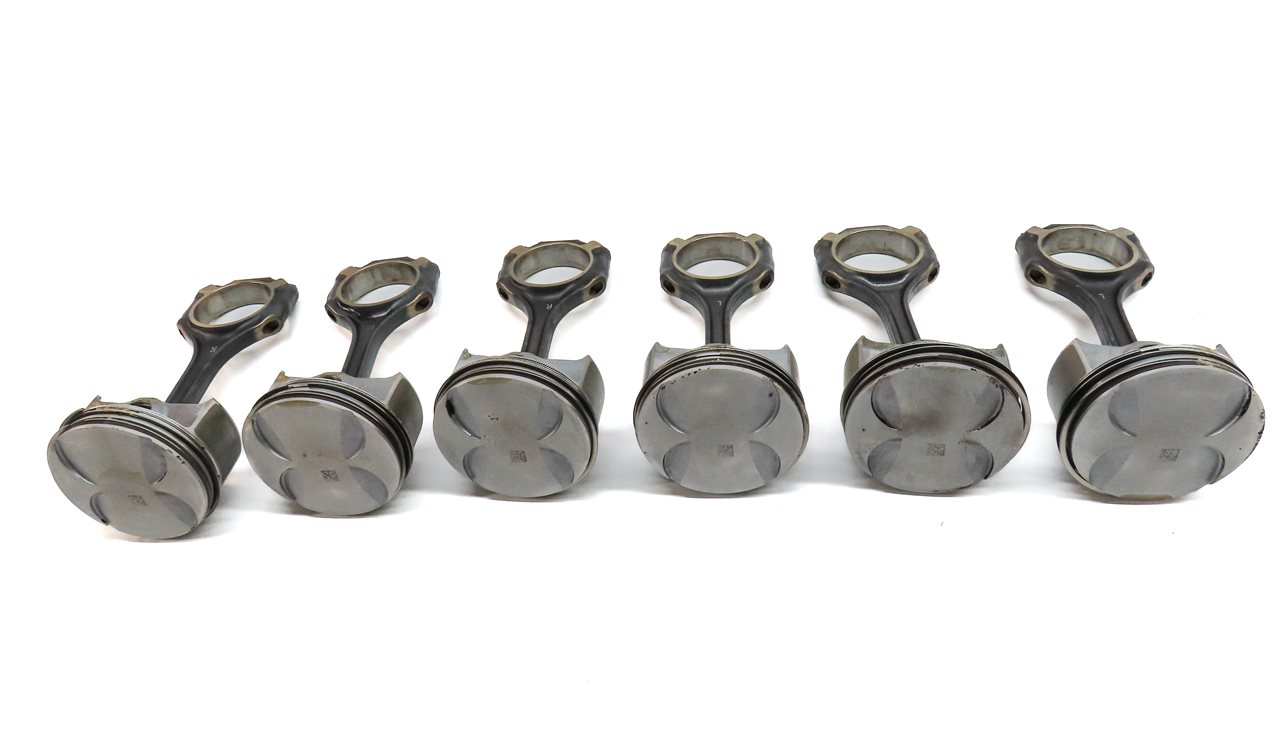 Thumbnail 2: 2010-2013 MERCEDES ML450 S400 SLK350 W221 R172 3.5L HYBRID (M272) PISTON SET/6