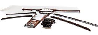 Thumbnail 2: 2010 MERCEDES S400 (W221) INTERIOR CENTER CONSOLE DASH DOOR TRIM SET/7 (Walnut)