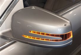 Thumbnail 2: 10-13 MERCEDES S350 S400 S450 S550 S600 (W221) LEFT BLIND SPOT MIRROR (Silver)