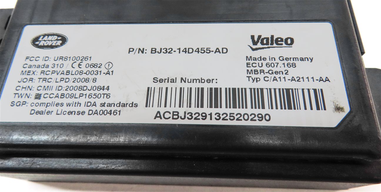 Thumbnail 4: 2013 RANGE ROVER EVOQUE (L538) REAR BLIND SPOT RADAR SENSOR MODULE
