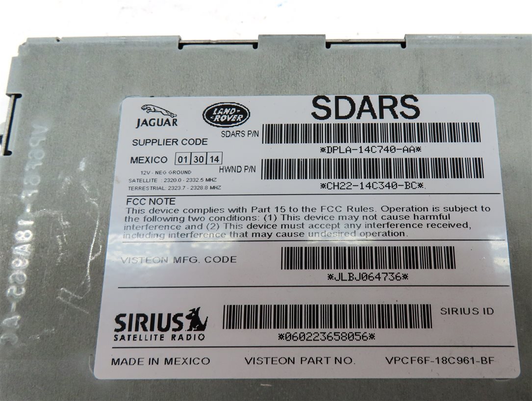 Thumbnail 4: 13-19 DISCOVERY SPORT LR4 RANGE ROVER SPORT EVOQUE SIRIUS SATELLITE RECEIVER