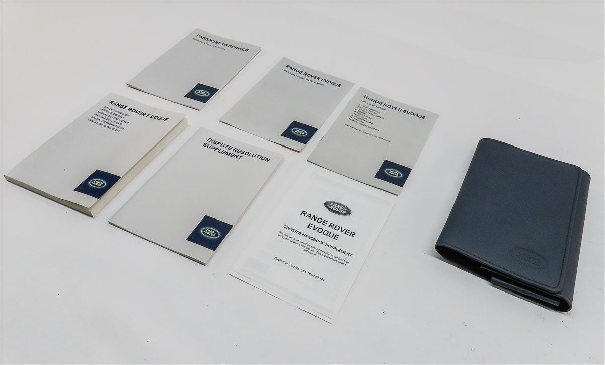 2014 RANGE ROVER EVOQUE (L538) OWNERS MANUAL SERVICE GUIDE SET w/ CASE