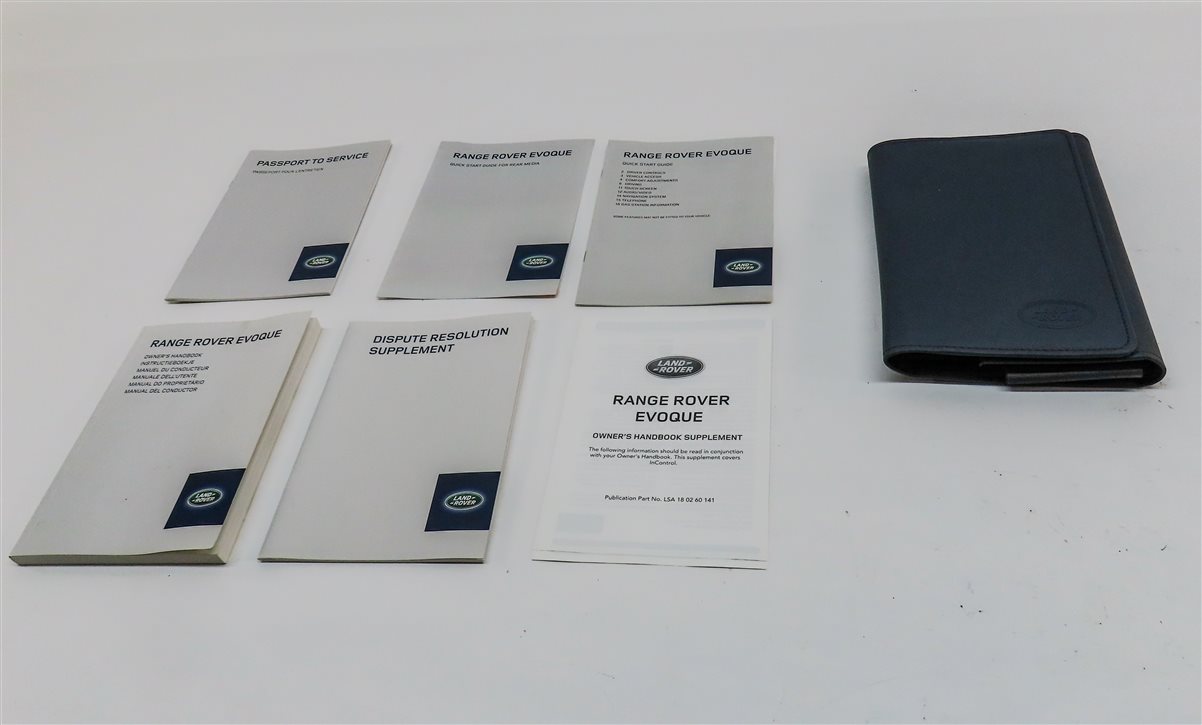 Thumbnail 2: 2014 RANGE ROVER EVOQUE (L538) OWNERS MANUAL SERVICE GUIDE SET w/ CASE