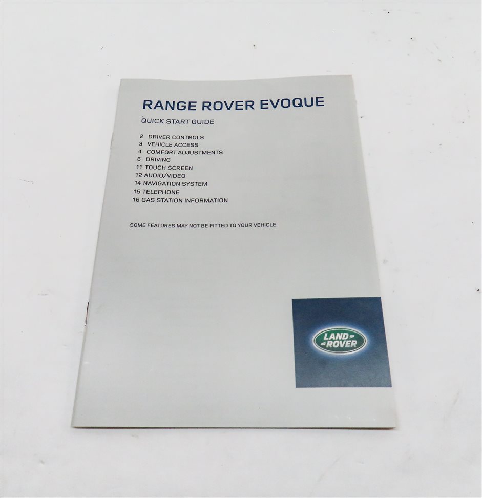 Thumbnail 6: 2014 RANGE ROVER EVOQUE (L538) OWNERS MANUAL SERVICE GUIDE SET w/ CASE