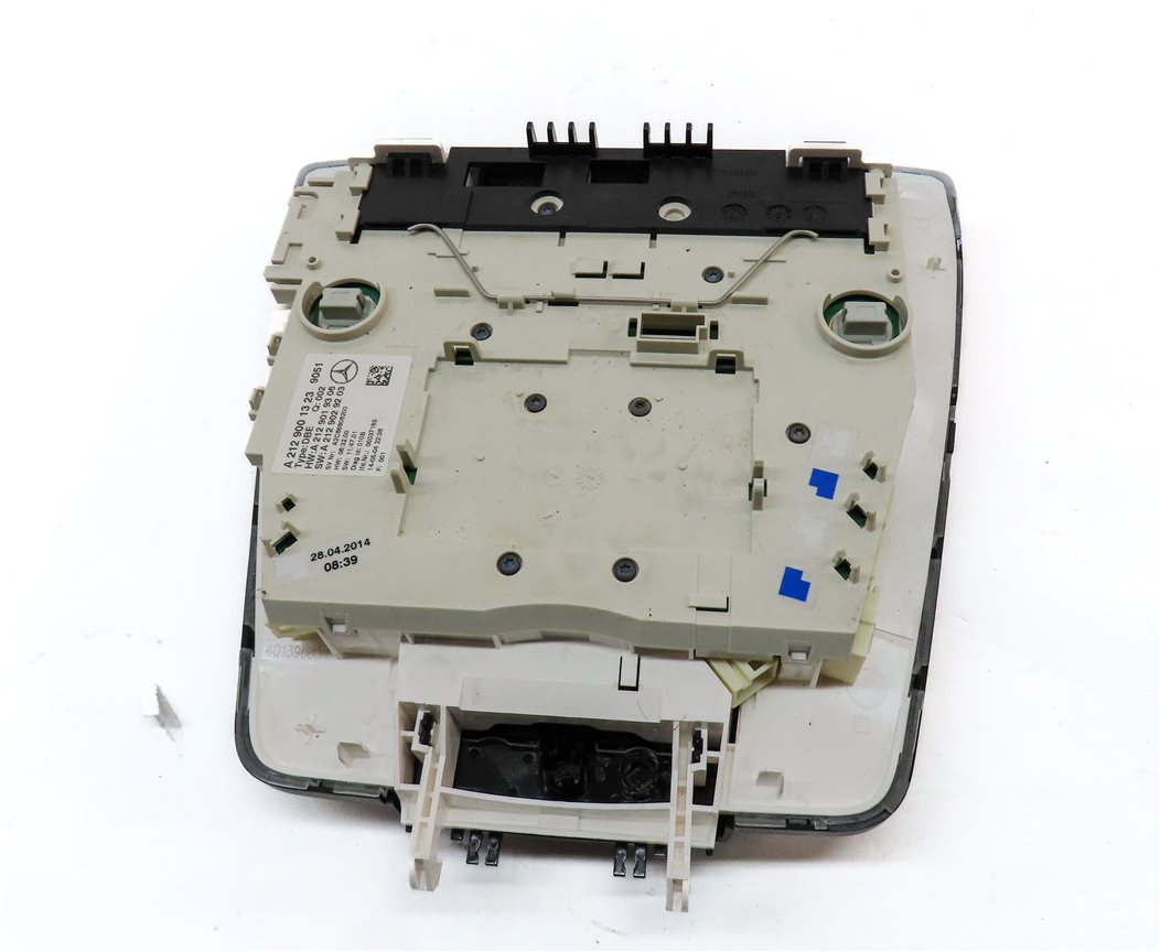 Thumbnail 5: 14 MERCEDES E350 W212 FRONT INTERIOR OVERHEAD DOME LIGHT LAMP w/SWITCHES (Black)