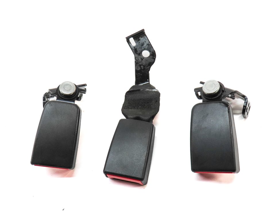 Thumbnail 2: 14 MERCEDES E350 W212 REAR LEFT CENTER RIGHT SEAT SEATBELT BUCKLE RECEIVER SET/3